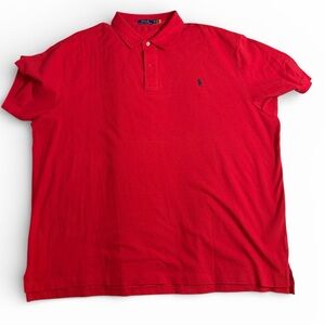 Polo by Ralph Lauren Men's Red Polo Shirt 4XLT